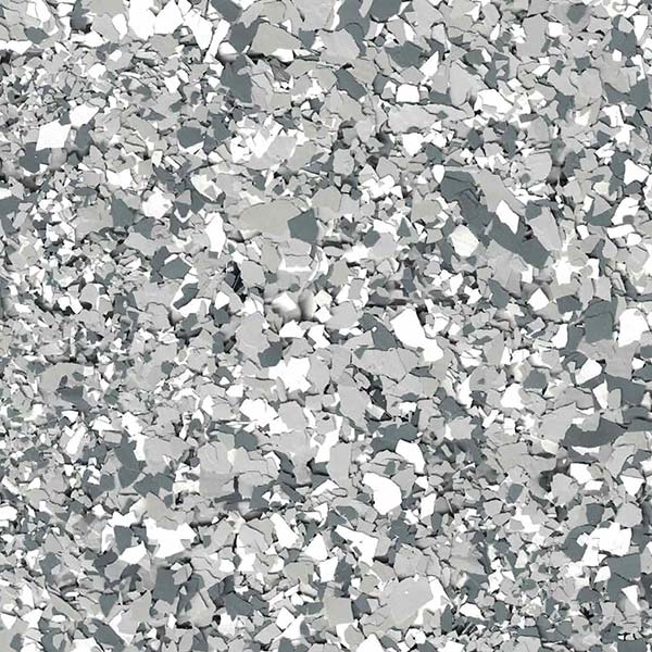 The image displays a chaotic, fragmented pattern of various shades of gray, resembling a close-up of a crushed and broken metallic or stone surface.